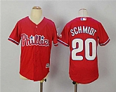 Youth Philadelphia Philliesa #20 Mike Schmidt Red Cool Base Stitched Jersey,baseball caps,new era cap wholesale,wholesale hats